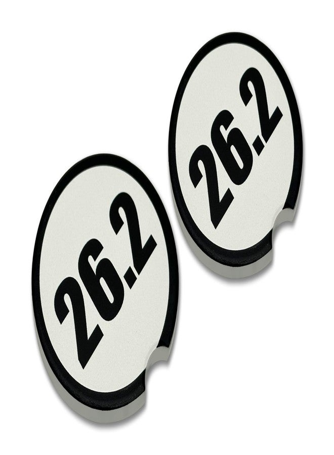 Elektroplate قواعد أكواب سيراميك للسيارات من إلكتروبليت ماراثون رانر 26.2 (قطر 2.6 بوصة) | مناسبة لجميع أنواع السيارات والشاحنات وسيارات الدفع الرباعي وغيرها | ماصة للماء، مانعة للانزلاق، متينة | طقم من قطعتين - Image 1